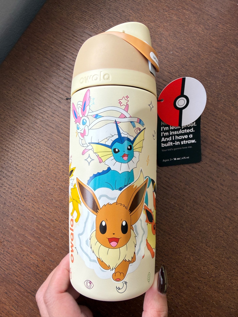 Owala Pokemon Eevee Evolutions Freesip Bottle 16oz